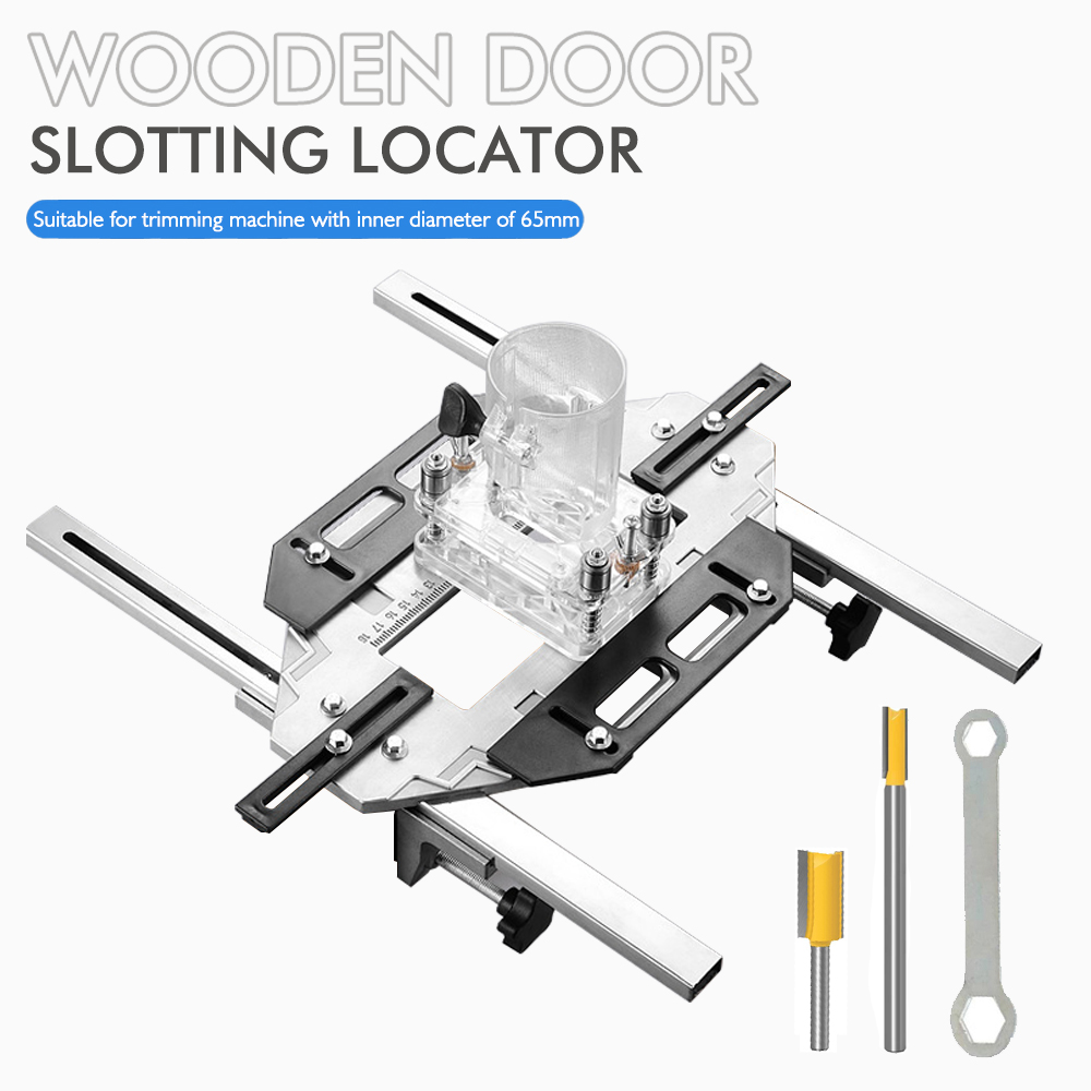 Woodworking Project Plans - 도어 힌지 템플릿 홀 가이드 지그