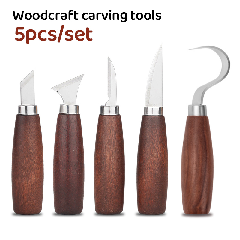 Woodworking Knife - 목각용 도구 5종 세트, 목공용 칼,