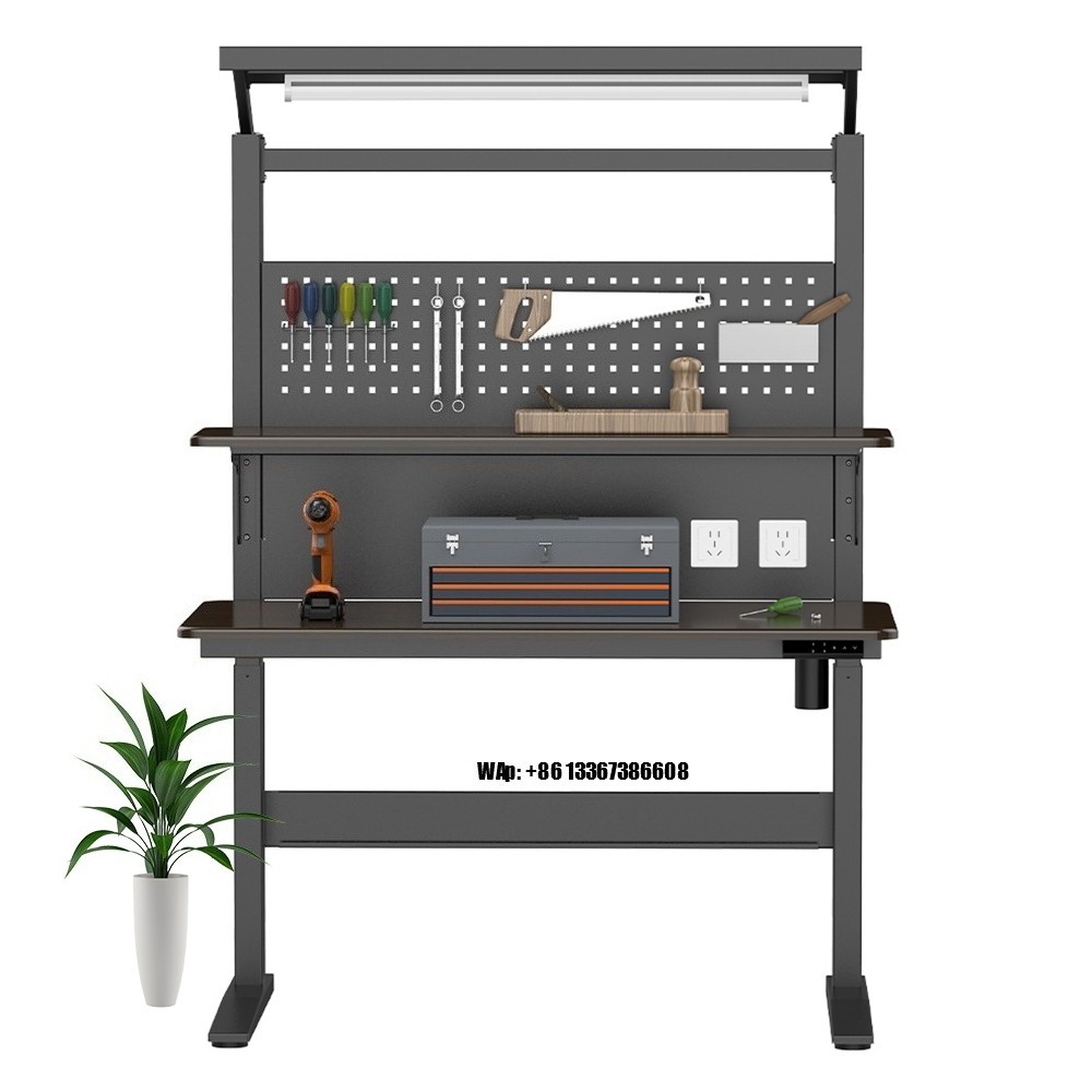 Woodworking Workbench - 높이 조절 가능한 바닥 설치형 작업대,