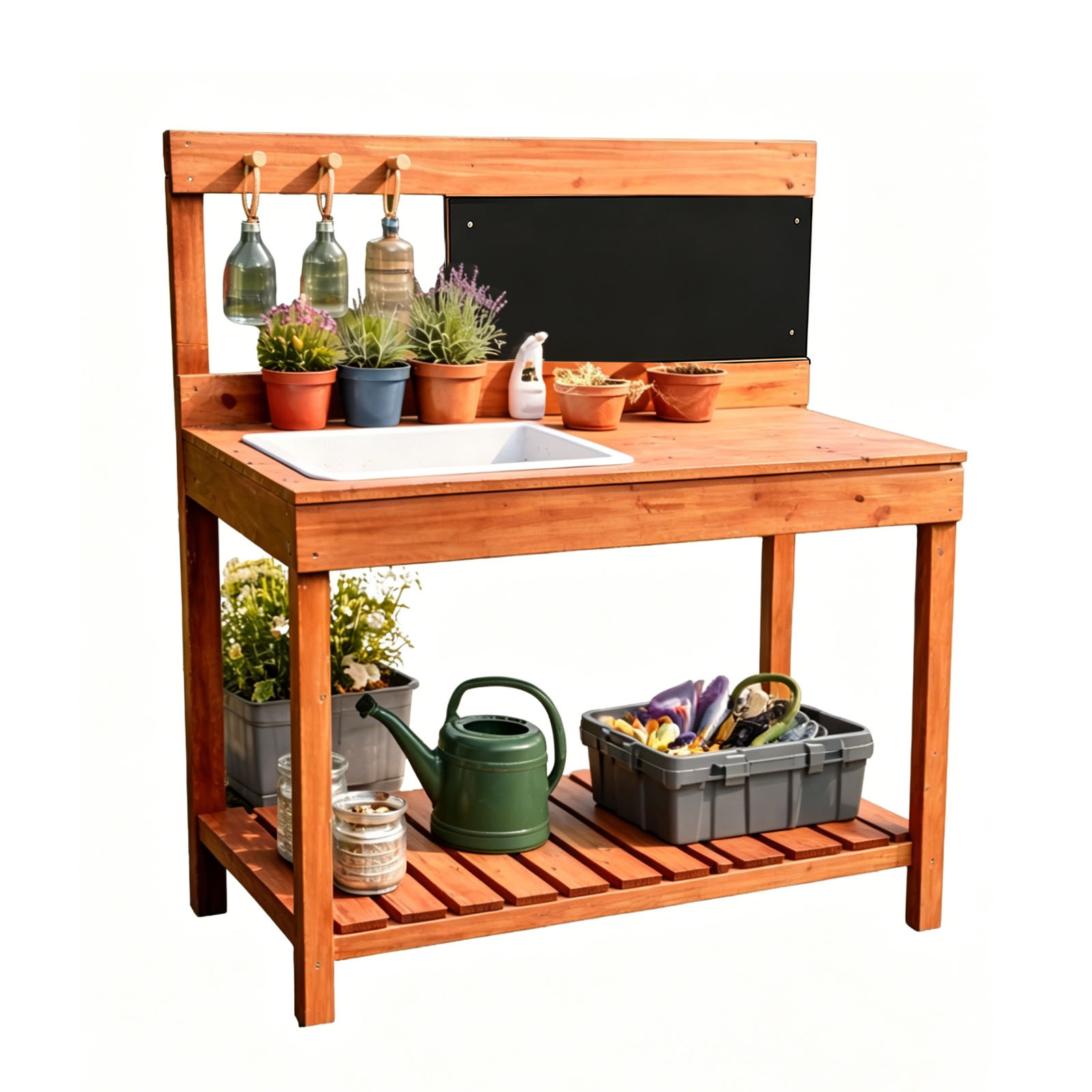 Woodworking Workbench - 어린이용 나무 화분대, 실내외 정원 재배