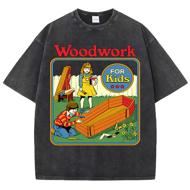Woodworking Women - 어린이를위한 목공 인쇄 씻어 여성 티셔츠