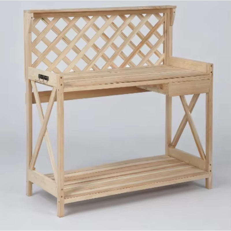 공장 직판 천연색 나무 화분대(수납 선반, 서랍, 걸이 - Woodworking Workbench 리뷰 및 가격