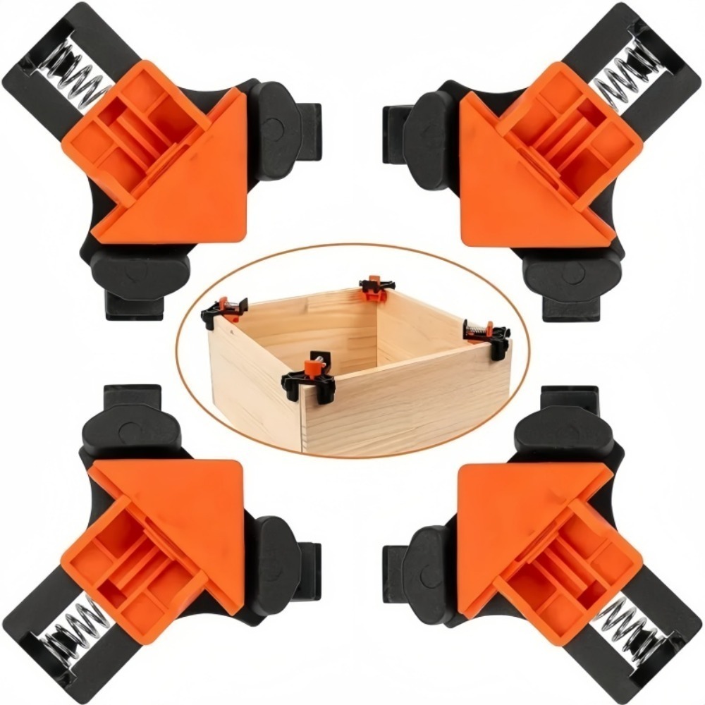 4개 90 °   직각 클램프 고정 클립 액자 코너 클 - Woodworking Company 리뷰 및 가격