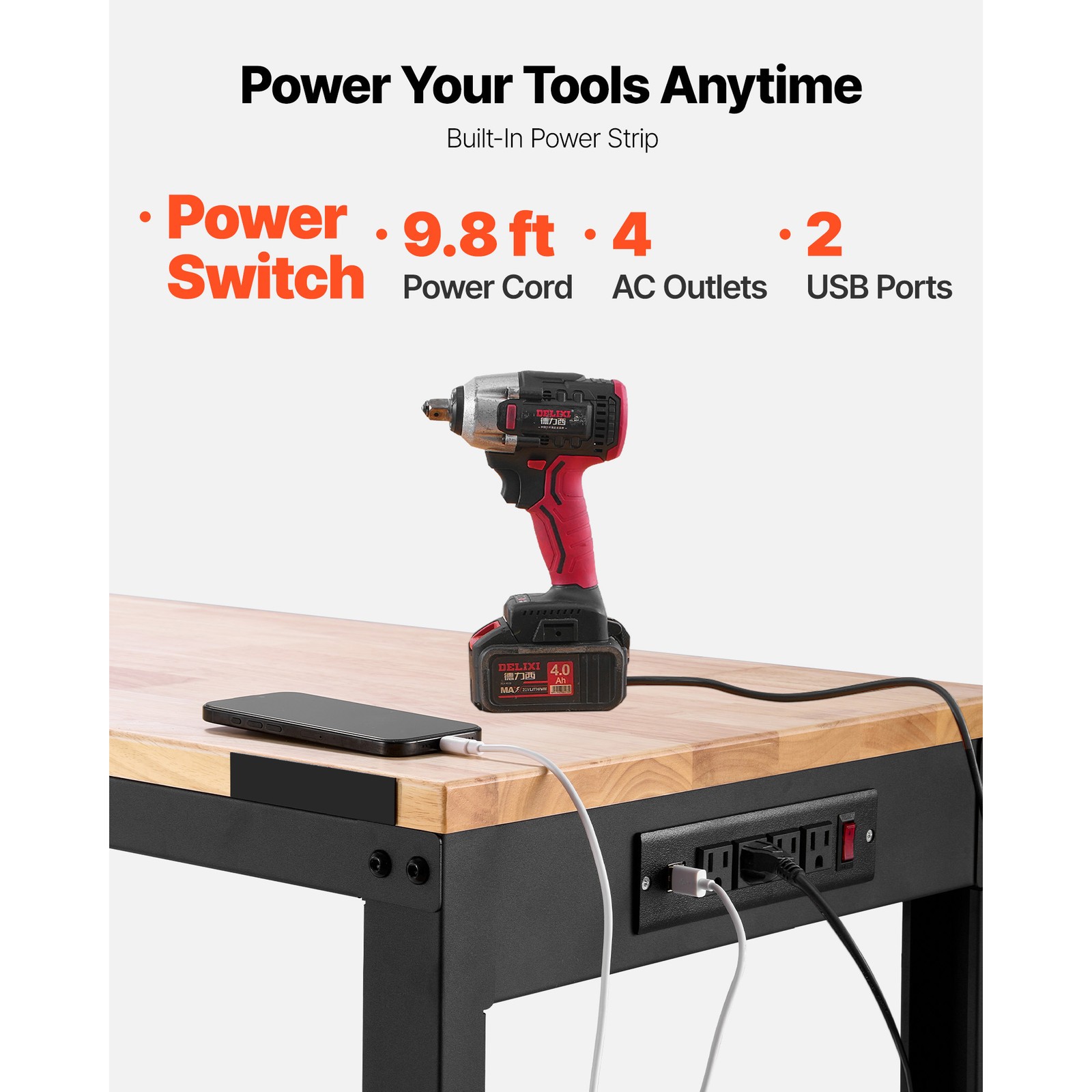 높이 조절 가능한 작업대 61인치(길이) x 20인치( - Woodworking Workbench 리뷰 및 가격
