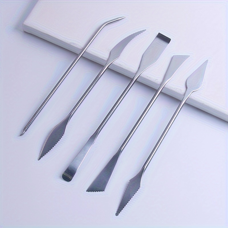 스테인레스 스틸 칼 5종 세트, 레드 카드 점토 모델링 - Card Scraper Steel 리뷰 및 가격