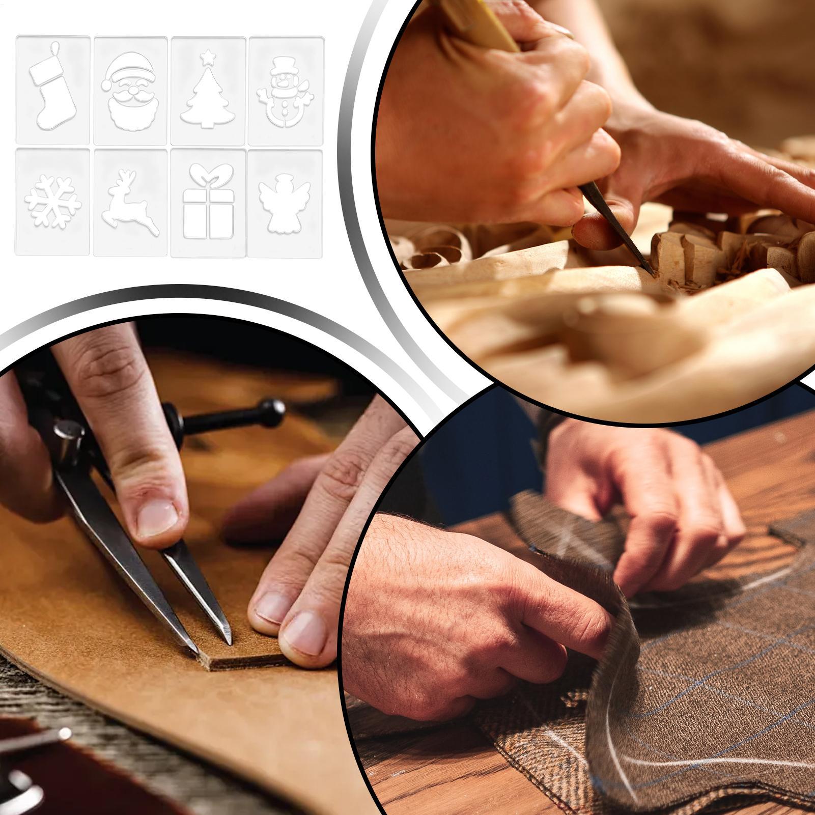 크리스마스 스텐실 휴대용 목공 스텐실 휴일 목공 템플릿 - Woodworking Women 리뷰 및 가격