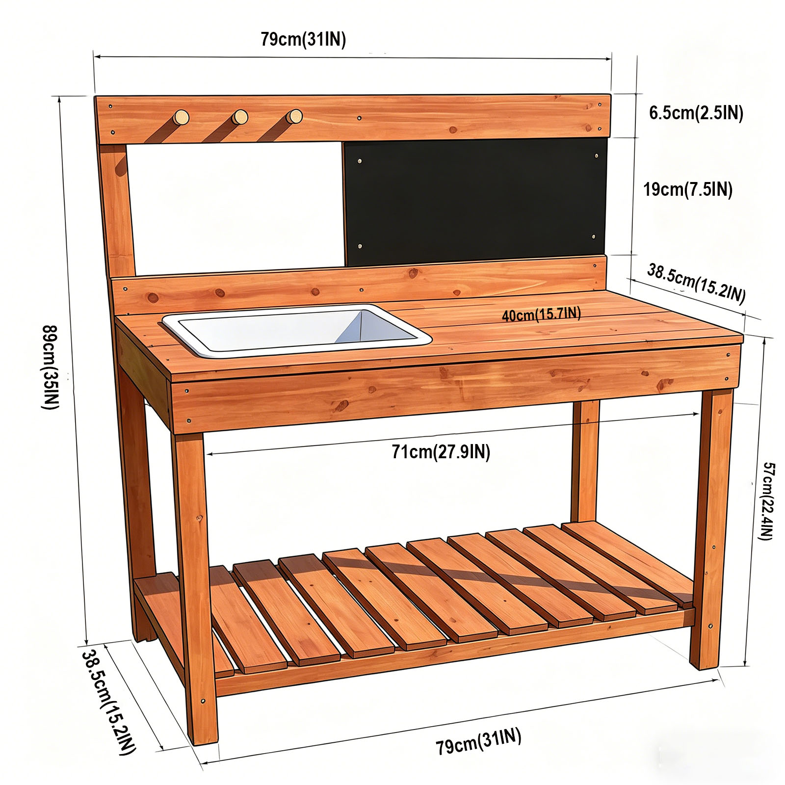 어린이용 나무 화분대, 실내외 정원 재배 테이블, 작업 - Woodworking Workbench 리뷰 및 가격