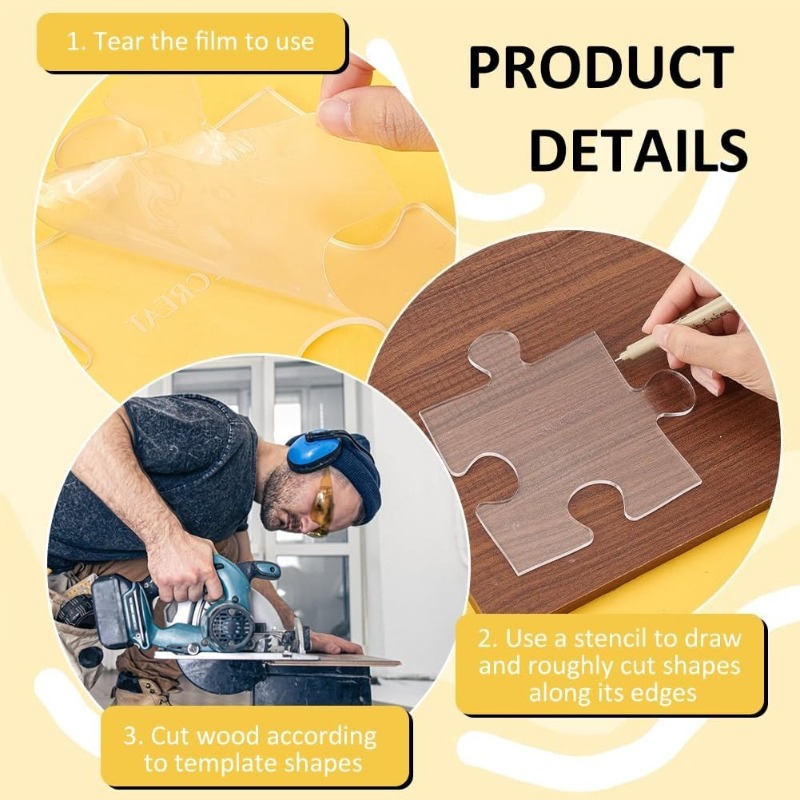 아크릴 퍼즐 목공 템플릿 3/4/5/6/7인치, 도마  - Woodworking Project Plans 리뷰 및 가격