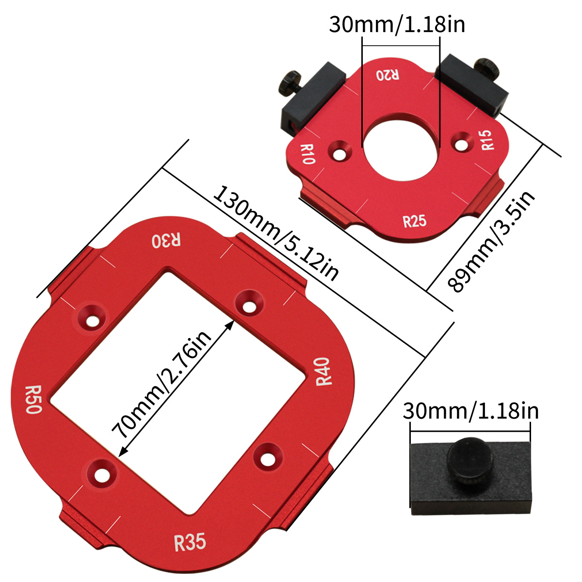 4 in 1 라우터 코너 라디우스 템플릿, 목공 코너  - Woodworking Project Plans 리뷰 및 가격