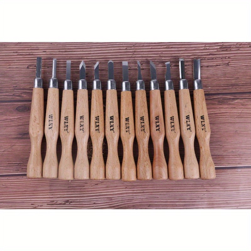 12개의 전문가용 목재 조각 끌과 칼 세트(연마석 포함 - Woodworking Knife 리뷰 및 가격