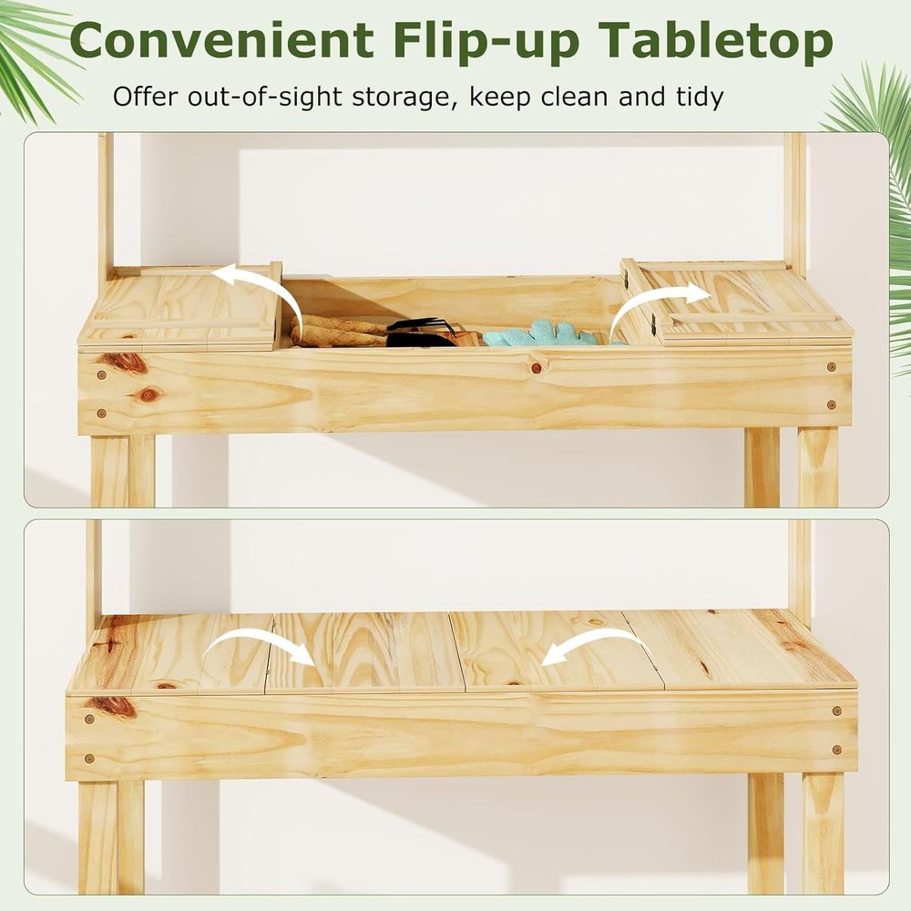 화분꽂이용 테이블, 60인치 목재 정원 작업대, 수납공 - Woodworking Workbench 리뷰 및 가격