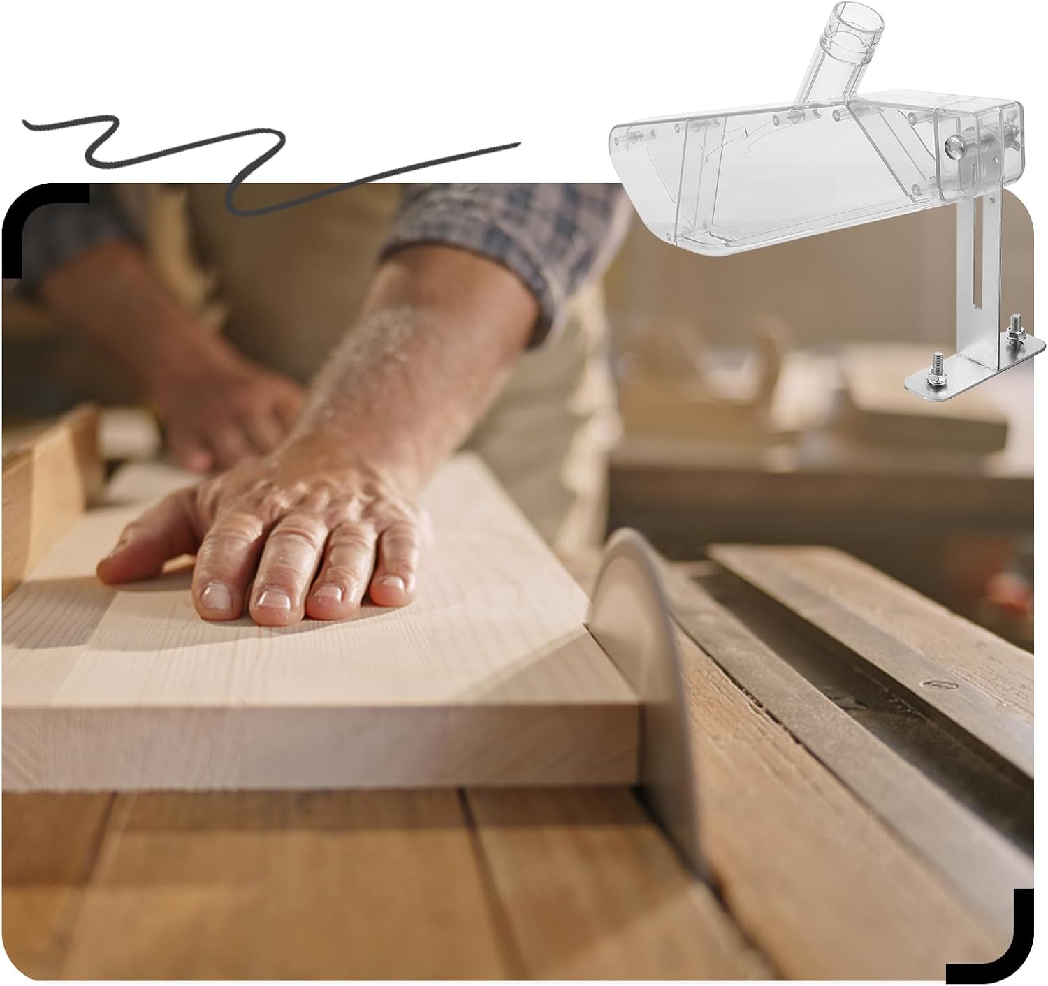 목공 테이블 톱 보호 커버 전기 원형 톱용 투명 먼지  - Woodworking Company 리뷰 및 가격